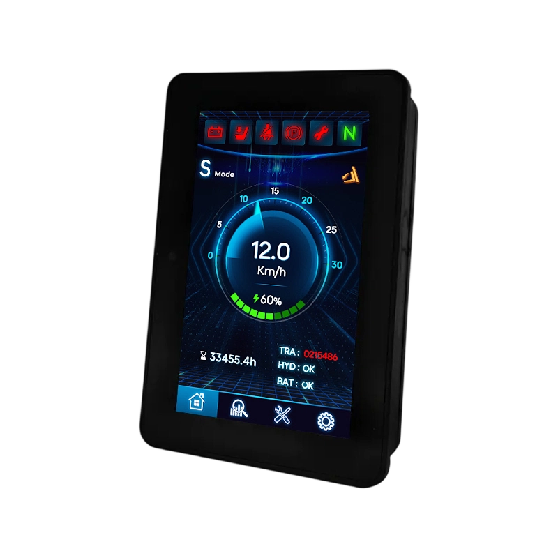 5-inch verticaal CAN 2.0B touchscreen-dashboard voor bouwvoertuigen