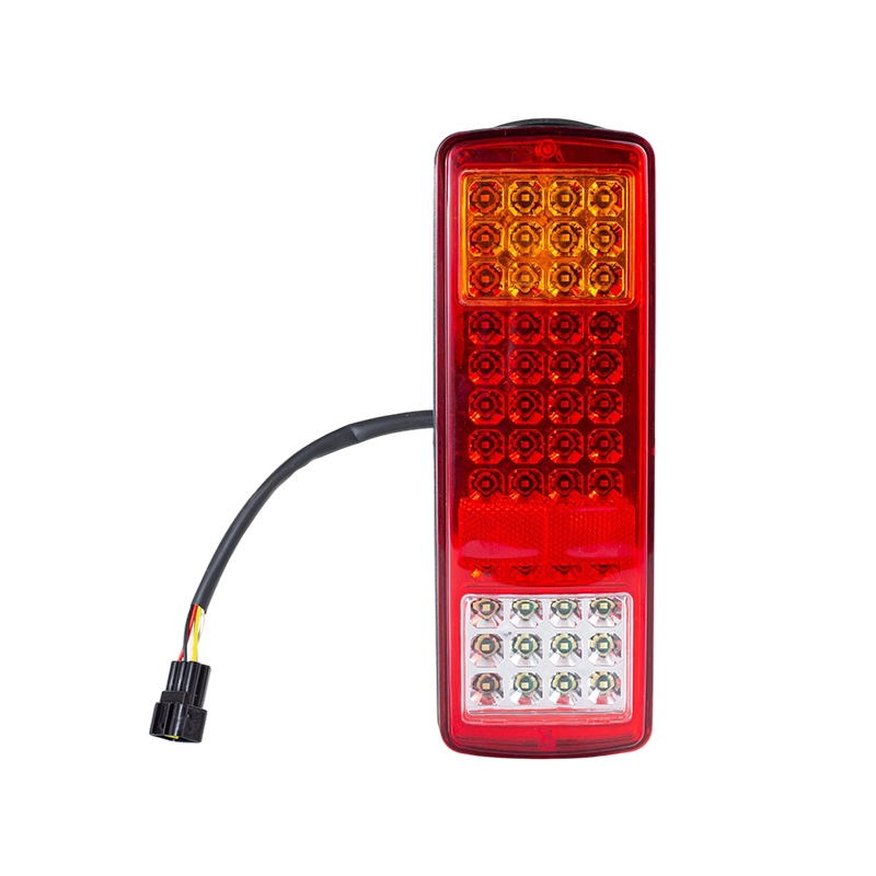 FLDJ-SSWD-002 IP55 6W DC12-24V 3-kleuren geïntegreerd LED-achterlicht (richtingaanwijzer + positielicht + achteruitrijlicht)