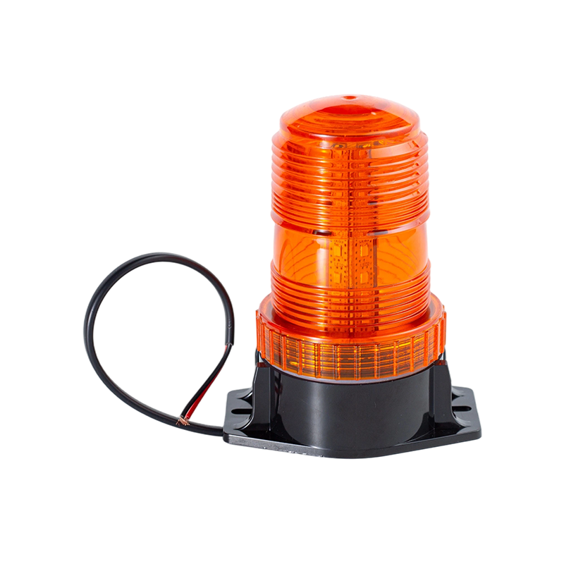 IP65 8W DC9-80V 360 ° Amber Strobe Beacon-waarschuwingslampje voor vorkheftrucks
