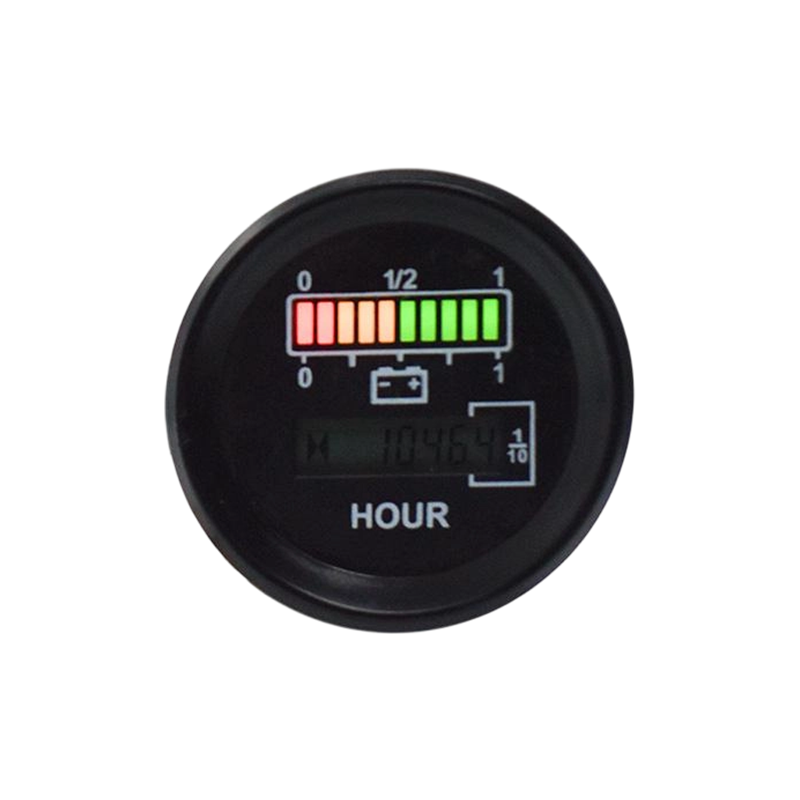 FLYB-0096 Ronde CAN-bus batterijniveaumeter met urenteller