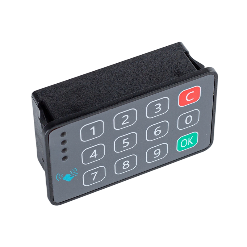 Horizontale IC-kaartlezer met toetsenbord / CAN2.0 125K Baud / Toegangscontrole voor industrieel wagenparkbeheer
